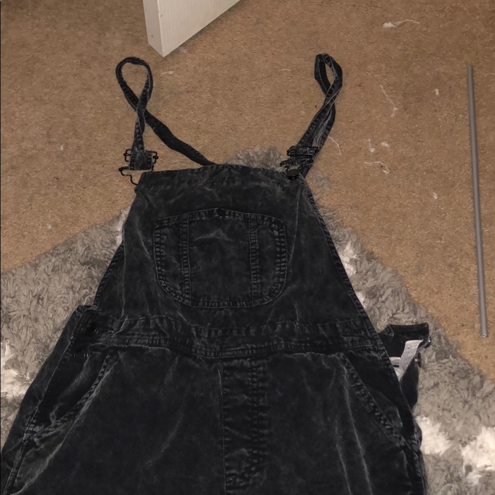 Black washed overalls
